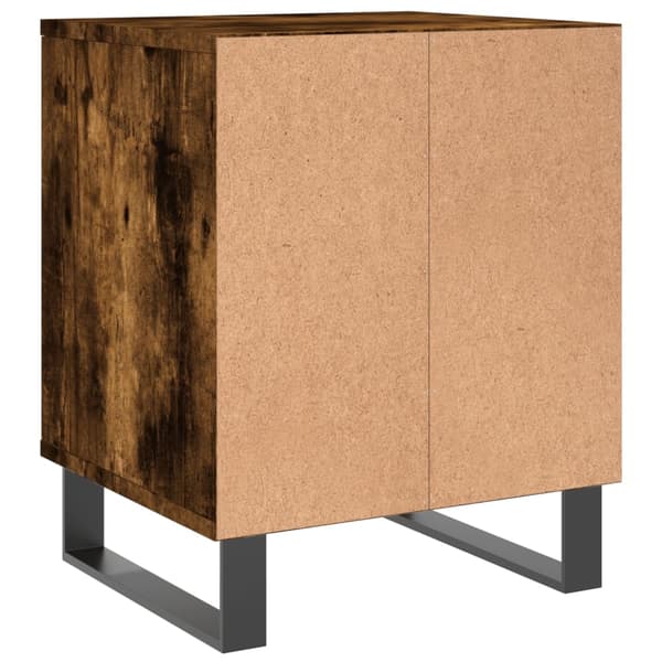 vidaXL Nattbord røkt eik 40x35x50 cm konstruert tre