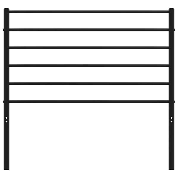 vidaXL Utskiftbar sengegavl i metall svart 100 cm