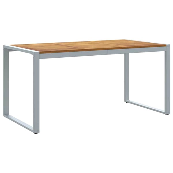 vidaXL Trädgårdsmöbelset 7 pcs Grå Massivt Akaciaträ