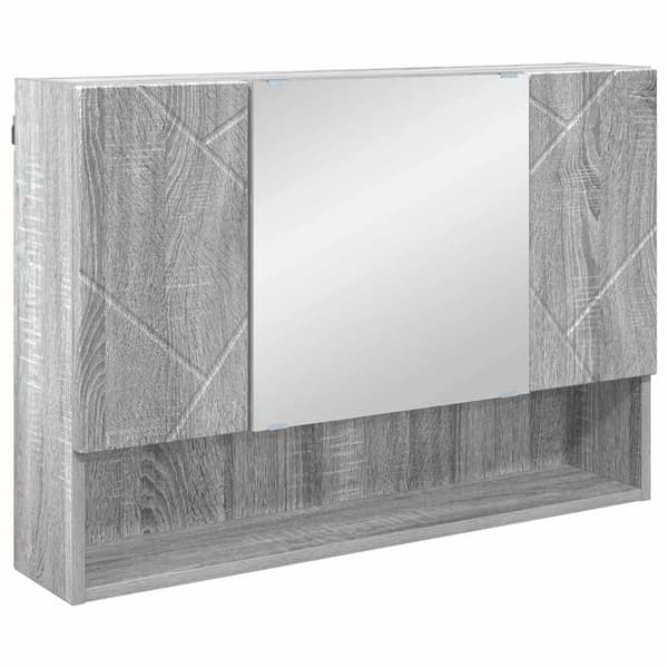 vidaXL Badrumsmöbelset 5 delar Grå sonoma 30 x 35 x 192 cm