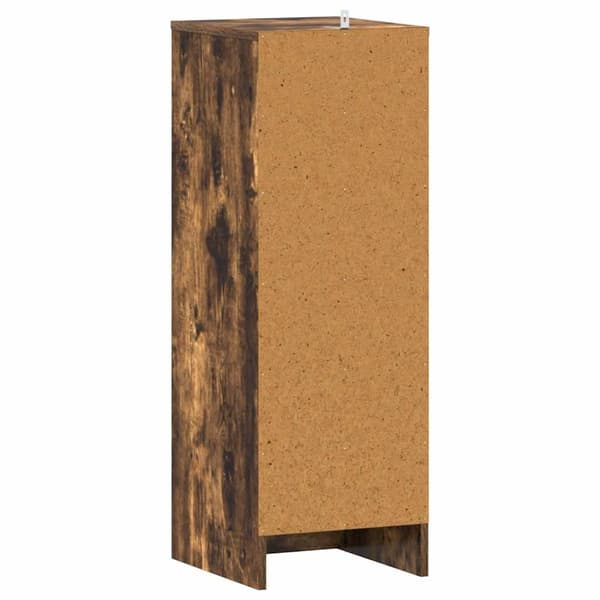 vidaXL Skohylle røkt eik 32x35x92 cm konstruert tre