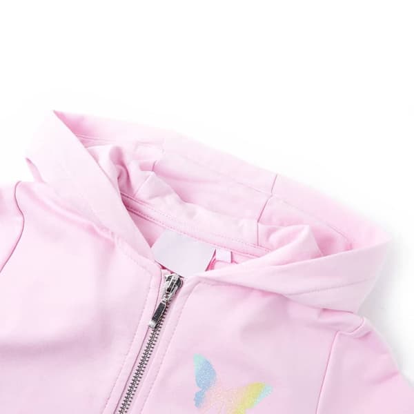 vidaXL Barnhoodie ljusrosa 104