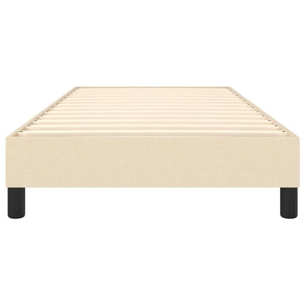 vidaXL Sängram gräddvit 80x200 cm tyg