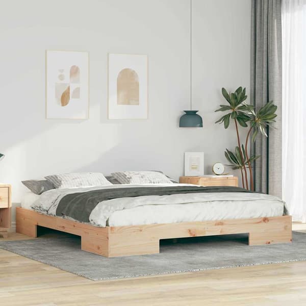 vidaXL Sengestamme Brun 200 x 200 cm