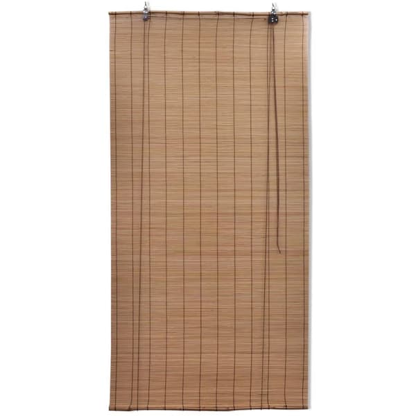 vidaXL Rullgardin bambu 2 st 80 x 160 cm brun