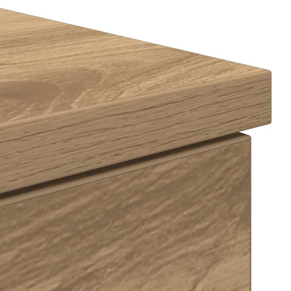 vidaXL Skrivebord artisan eik 84x40x75 cm konstruert tre