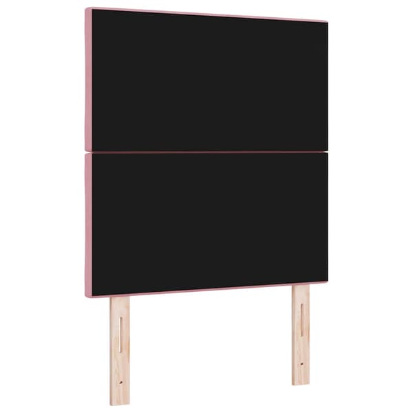 vidaXL Huvudgavel Rosa 80 cm Sammet