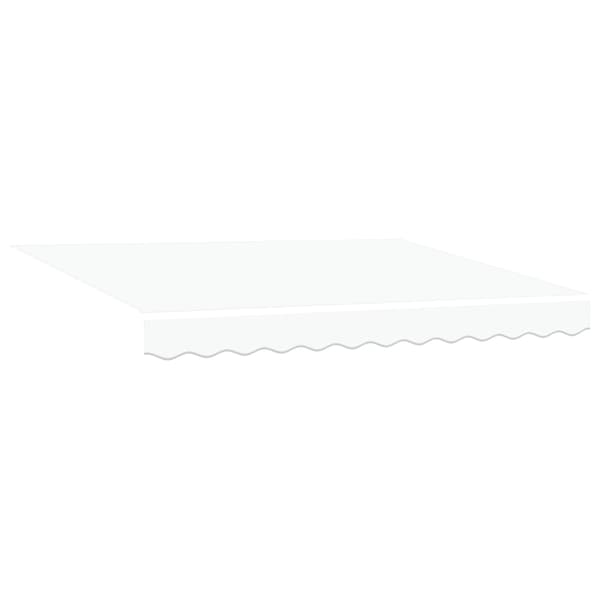 vidaXL Reserveduk til markise Hvit 3,5 x 2,5 m Polyester
