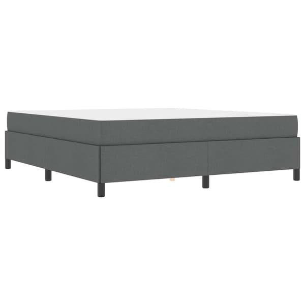 vidaXL Bäddfjäder Mörkgrå 180 x 200 cm tyg