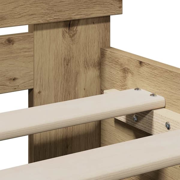 vidaXL Sengestamme Artisan Eik 75 x 190 cm Konstruert tre