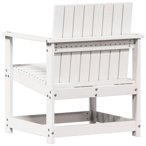 vidaXL Hagestol hvit 62x56x77 cm heltre furu
