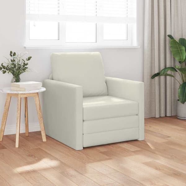 vidaXL Soffsäng Kräm 74 x 77 x 81 cm Sammet