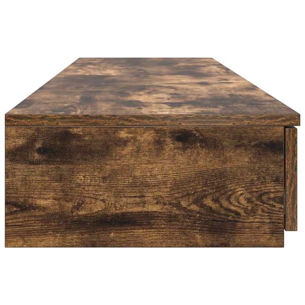 vidaXL Sengeskuffer Røkt eik 160 x 36,5 x 16,5 cm Konstruert tre