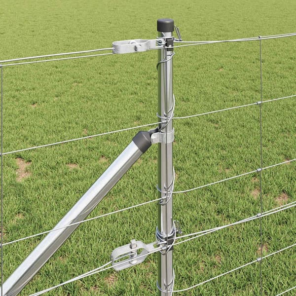 vidaXL Stängselstolpe Galvaniserad 25 x 0,8 m Stål