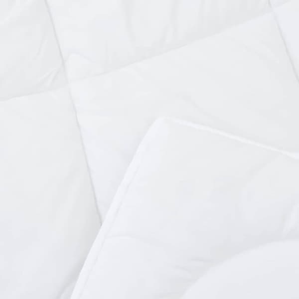 vidaXL Vinter Täcke med kudde 3 pcs Vit Mikrofiber