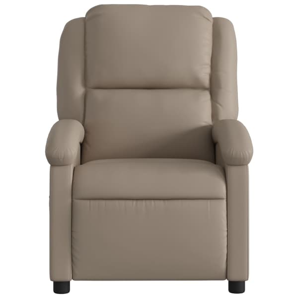 vidaXL Elektrisk reclinerfåtölj cappuccino konstläder