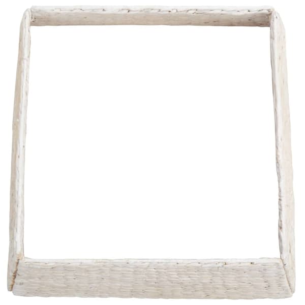 vidaXL Julgransring Vit 60 x 60 x 28 cm Vattenhyacint