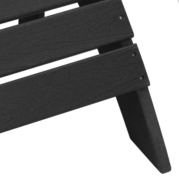 vidaXL Hage Stol 2 pcs Svart 83 x 74 x 92 cm Polyethylen