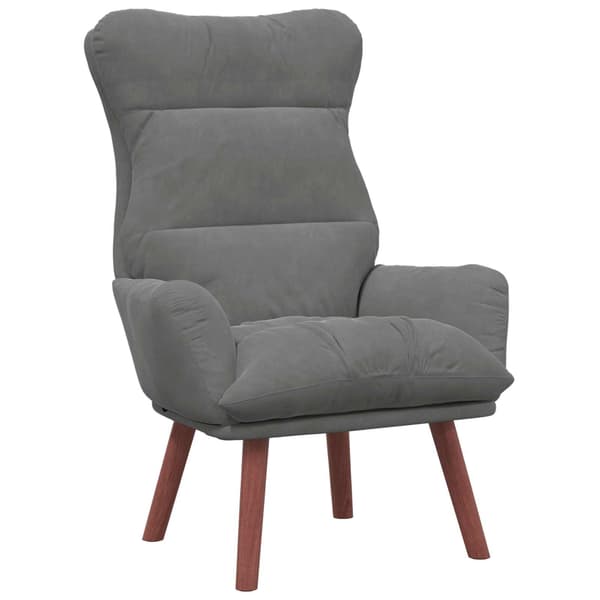 vidaXL fåtölj Mörkgrå 69 x 74 x 93 cm Sammet