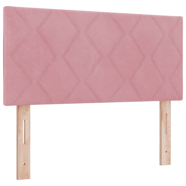 vidaXL Huvudgavel Rosa 100 cm Sammet