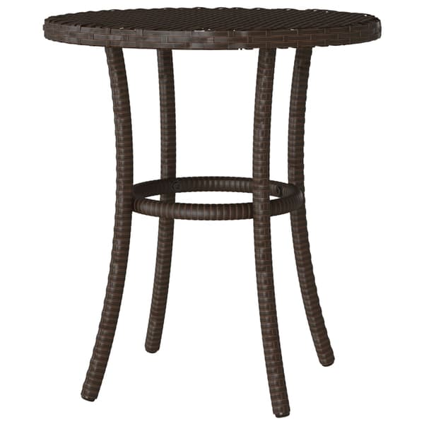 vidaXL Bistrogrupp med dynor 3 delar brun konstrotting