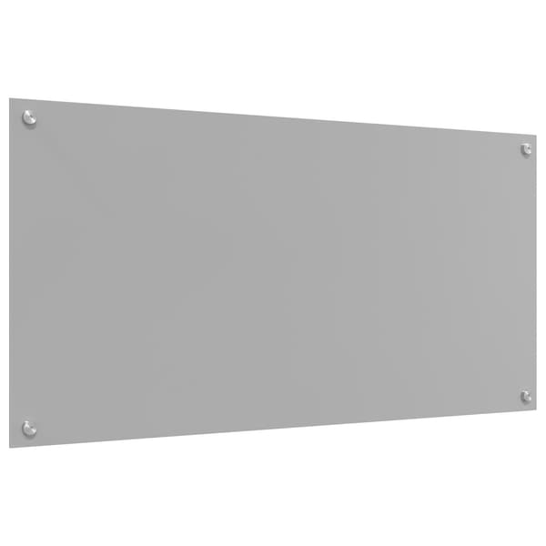 vidaXL Köksskydd Ljusgrå 100 x 50 cm härdat glas