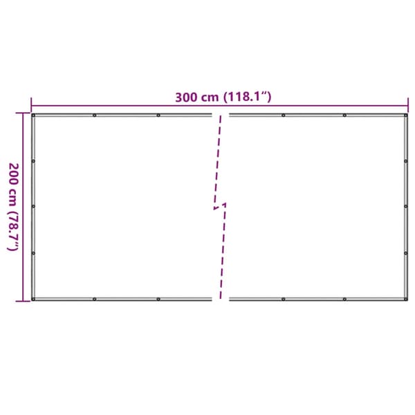 vidaXL Tilhengernett grønn 2x3 m HDPE