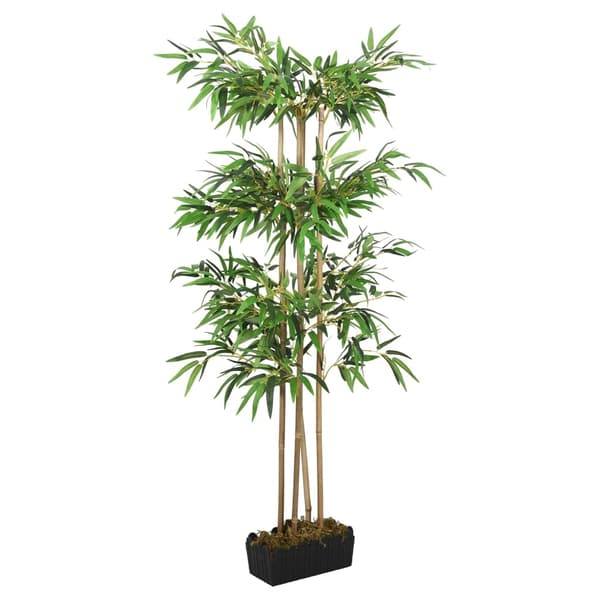 vidaXL Kunstig bambustre 380 blader 80 cm grønn