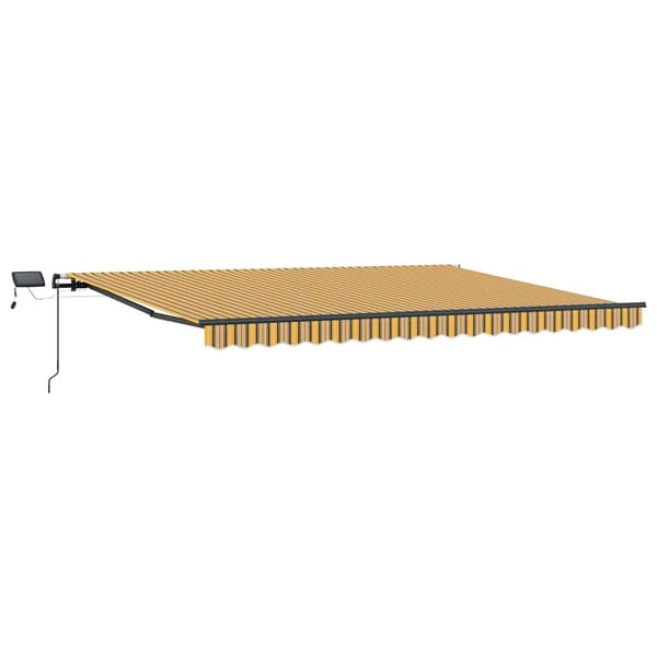 vidaXL Utfällbar markis Flerfärgsdesign 400 ×350 cm tyg