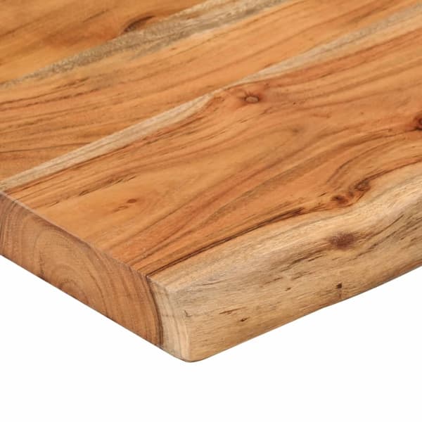 vidaXL Bordsskiva 140x30x2,5 cm rektangulär massiv akacia rustik kant