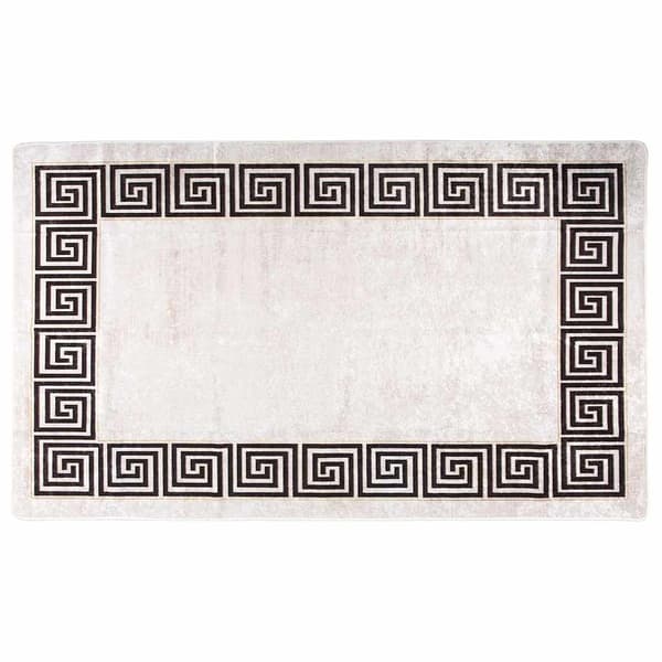 vidaXL Vaskbart teppe 120x180 cm lys beige sklisikker