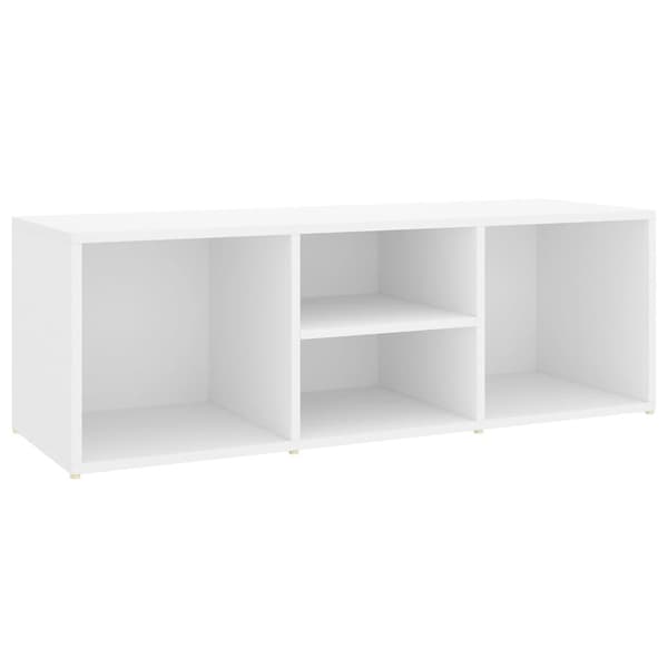 vidaXL Skobenk hvit 105x35x35 cm sponplate