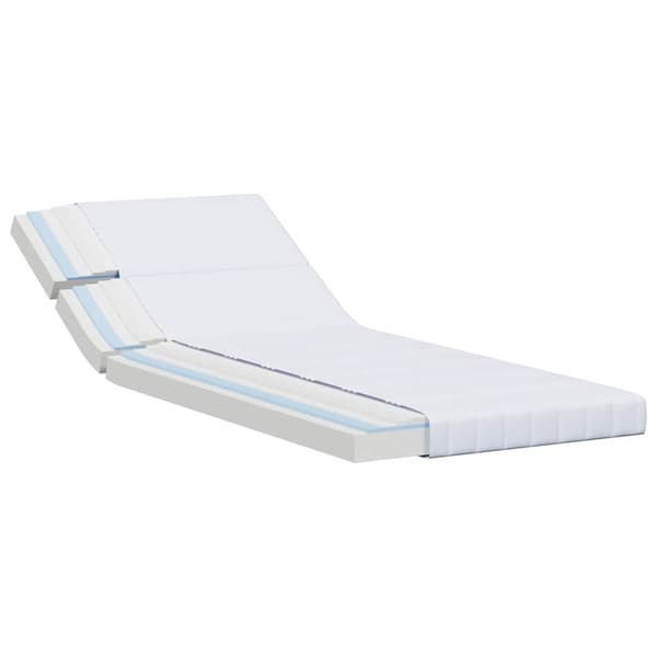 vidaXL Skummadrass Vit 80 x 200 cm tyg