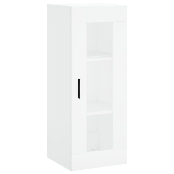 vidaXL Highboard hvit 34,5x34x180 cm konstruert tre