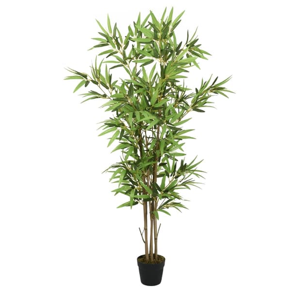 vidaXL Konstväxt bambu 1288 blad 180 cm grön