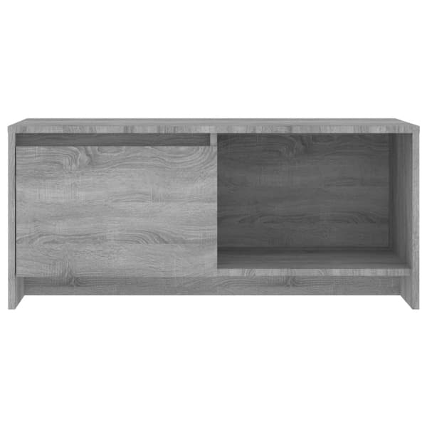 vidaXL TV-benk grå sonoma eik 90x35x40 cm sponplate