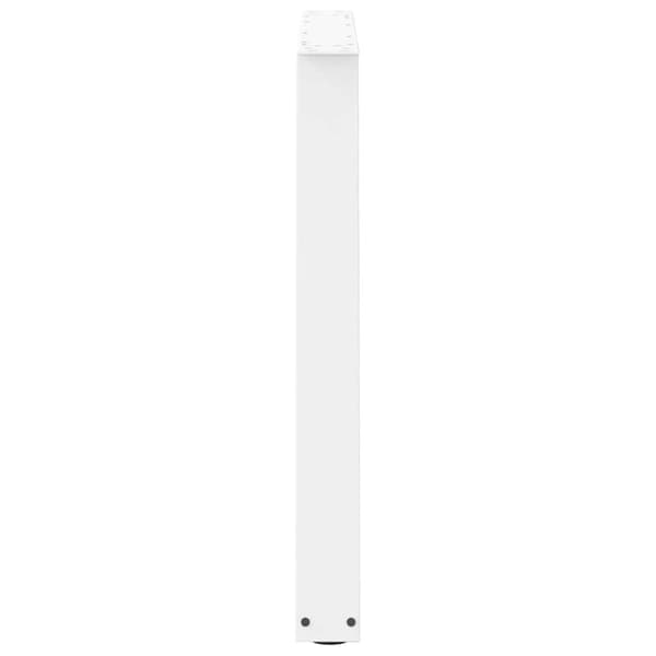 vidaXL Matbordsben V-formade 3 st vit 100x(72-73,3) cm stål