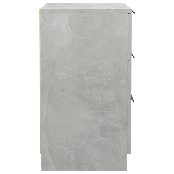 vidaXL Sängbord 2 st betonggrå 40x36x65 cm