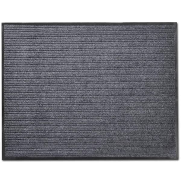 vidaXL PVC Dørmatter 2 stk grå 90x60 cm