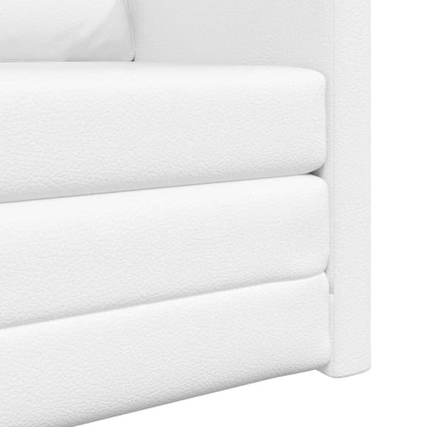 vidaXL Soffsäng 60cm Vit Konstläder