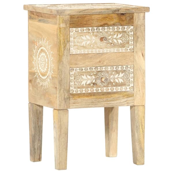 vidaXL Håndmalt nattbord 40x30x60 cm heltre mango