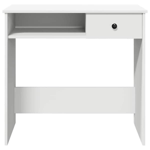 vidaXL Skrivebord hvit 80x40x75 cm sponplate