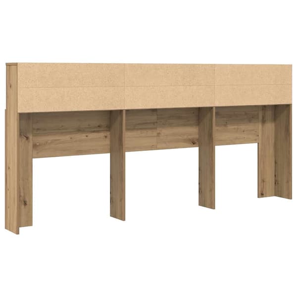 vidaXL Hodegavlskap Artisan Eik 220 x 19 x 101,5 cm Konstruert tre