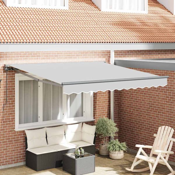 vidaXL Markisram Justerbar Antracit 3 x 2,5 m Stål