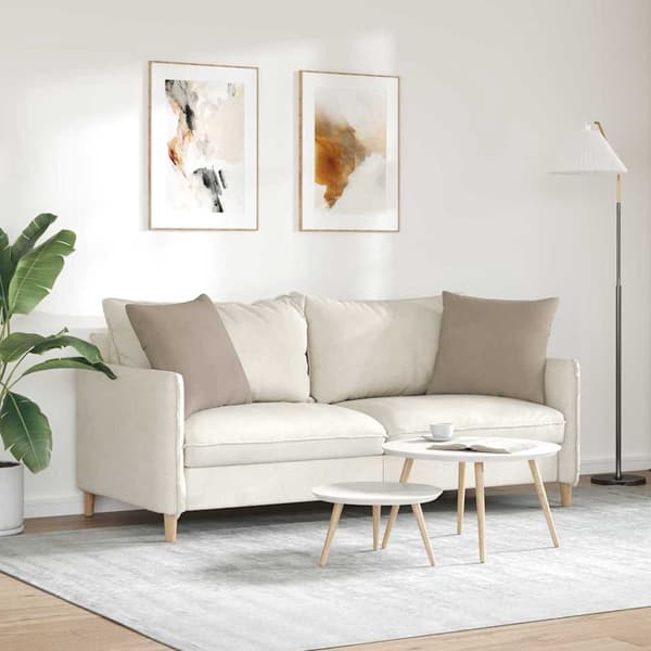 vidaXL Soffkuddar 2 st Gråbrun 50 x 50 cm tyg