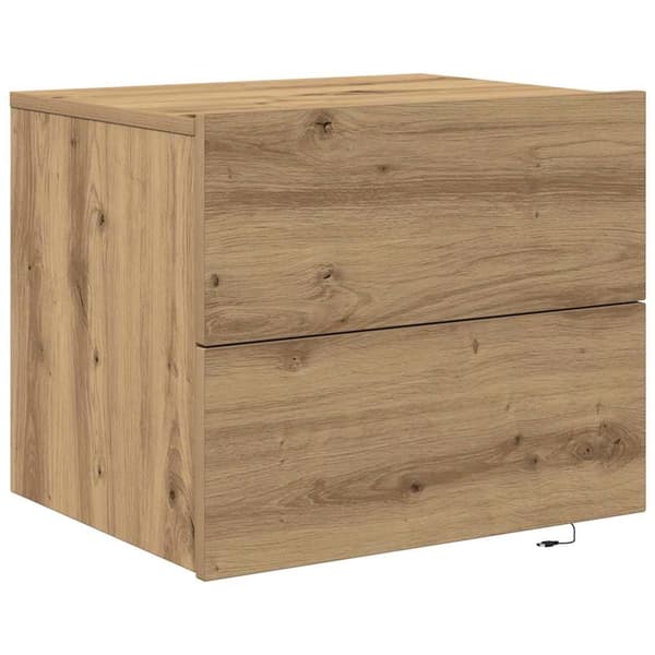vidaXL Nattbordskap Artisan Eik 50 x 39 x 41 cm Konstruert tre