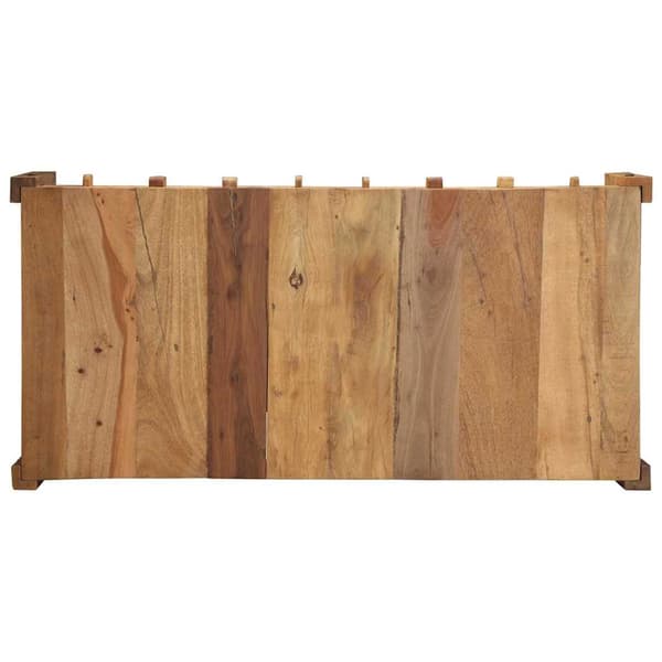 vidaXL Kaffeebord med låda Brun 110 x 54 x 35 cm Solid återvunnen trä