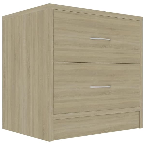 vidaXL Nattbord sonoma eik 40x30x40 cm sponplate