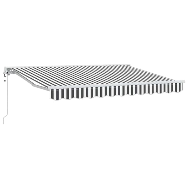 vidaXL Markisram Antracit och Vit 250 x 200 cm