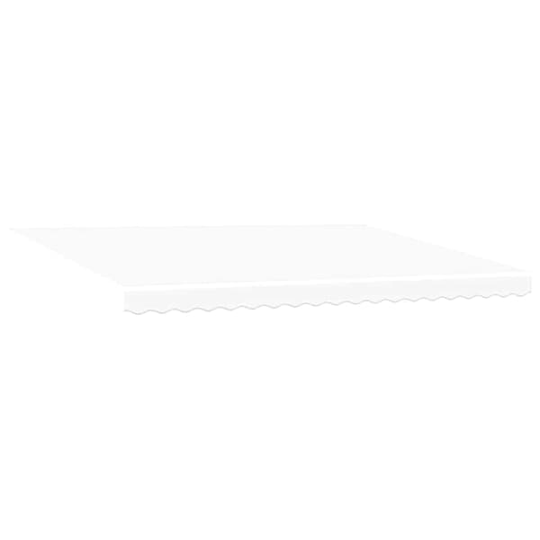 vidaXL Markise Hvit 4,5 × 3,5 m Polyester og metall